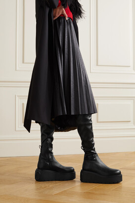 VALENTINO の大人気ブーツ♪ ★ VLOGO PLATFORM KNEE BOOTS ★ VALENTINO GARAVANI VLOGO embellished leather knee boots